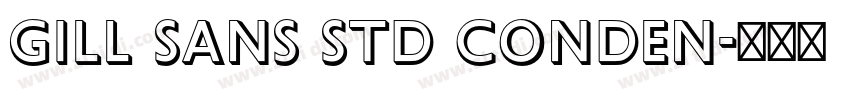 Gill Sans Std Conden字体转换